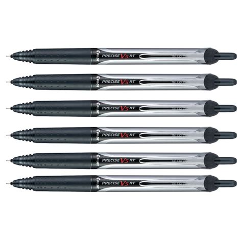 Pilot Precise V5 RT Black Extra Fine, Retractable Rollerball Pen Pack