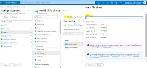 Azure Storage File Share 的图像结果