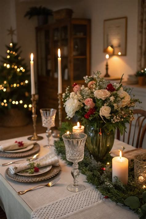 Elegant Christmas Table Designs to Impress - Light and Layer