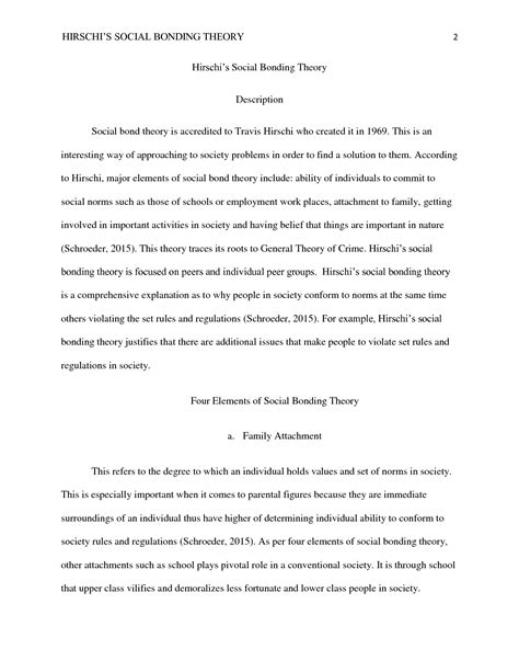 SOLUTION: Hirschi Social Bonding Theory - Studypool
