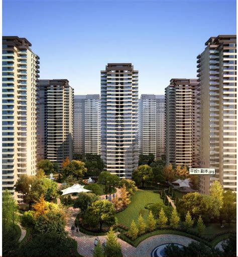 现代住宅小区3dmax 模型下载-光辉城市