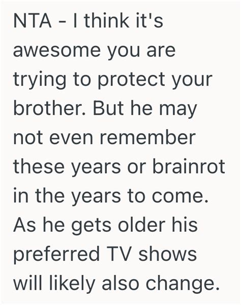 Older Brother Tries To Encourage His Younger Brother To Watch Positive ...