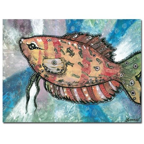 Trademark Fine Art Framed 14-in H x 19-in W Abstract Print on Canvas at ...