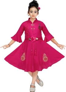 MODERN DREAM Indi Girls Calf Length Festive/Wedding Dress Price in ...