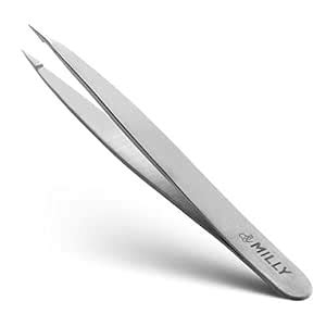 Pointed Stainless Steel Tweezers - Perfectly Aligned Hand-Filed Point ...