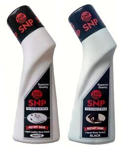 SNP Leather Shoe Polish White / Black (75 ml) Pack of 2 Leather ...