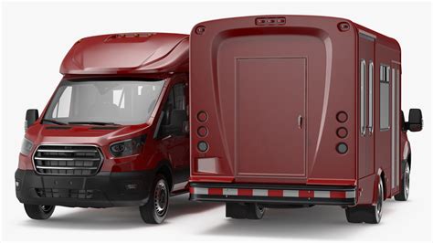 Passenger Shuttle Bus Rigged for Cinema 4D 3D | 3D Molier International