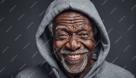 Premium Photo | Portrait of a senior old black african american man ...