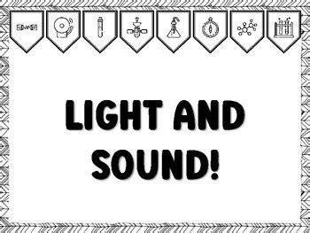 LIGHT AND SOUND! Grade 6 Science Bulletin Board Kit school resource by ...