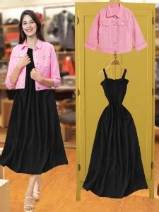 LEETOS Women A-line Pink, Black Dress - Buy LEETOS Women A-line Pink ...