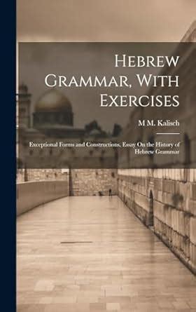 Buy Hebrew Grammar, With Exercises: Exceptional Forms and Constructions ...