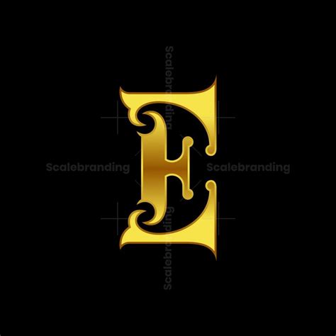 Gold E Letter Logos | Letter logo, Letter logo design, Lettering