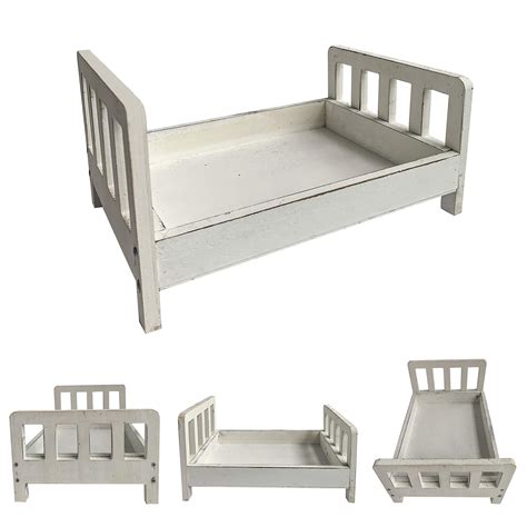 Buy Sweetnb Wooden Bed Newborn Photography Prop, Small Furniture for ...