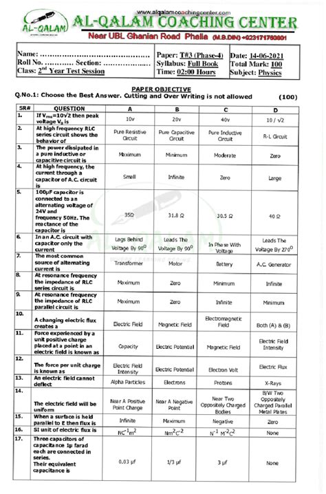 Image result for Class 12th Science Picture MCQs