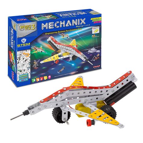 Mechanix Robotix-3 Motorized STEM/STEAM Educational Toy, Building and ...