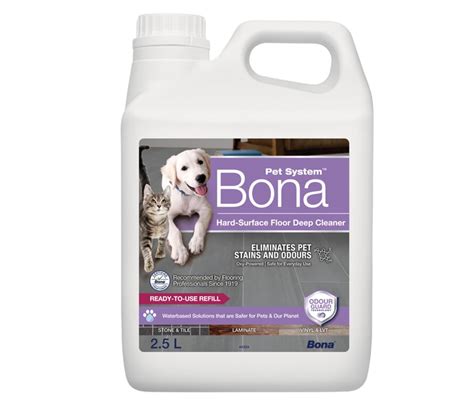 Bona Pet Friendly Hard Surface Floor Cleaner Refill 2.5L – Dog & Cat ...