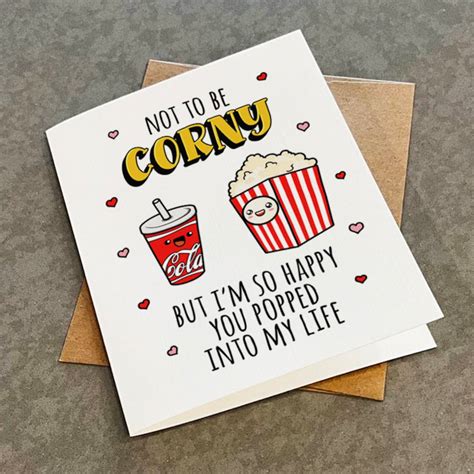You Popped Into My Life - Corny Anniversary Card for Boyfriend Funny ...
