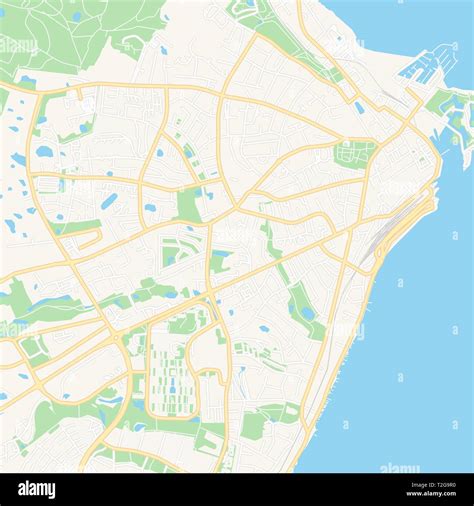 Printable map of Helsingor, Denmark with main and secondary roads and larger railways. This map ...