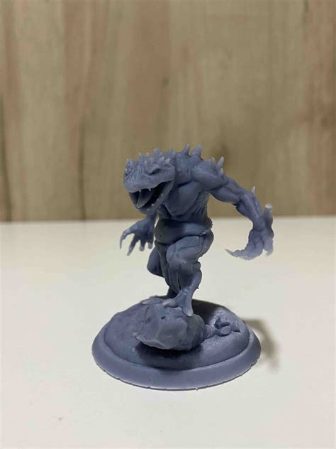 🐸 Slaad dnd miniature, 2 inch base pre-supported 3d print models - two ...