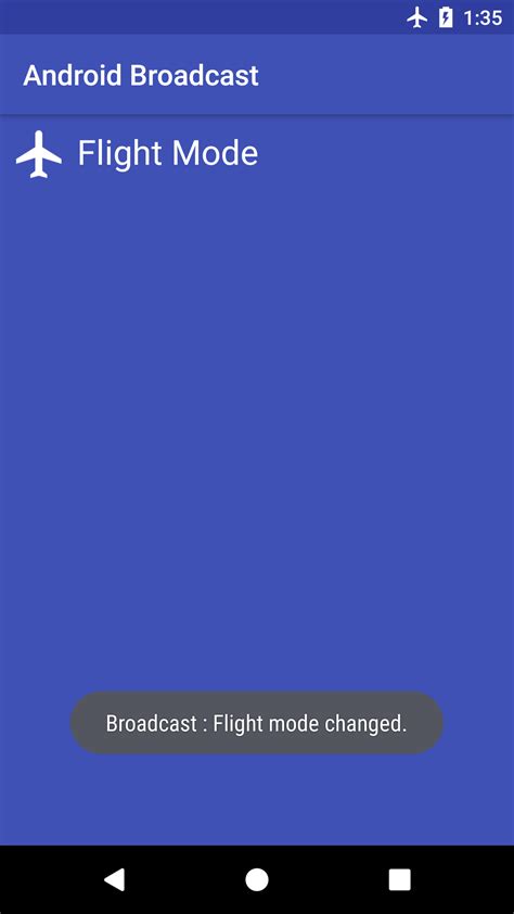 Android Broadcast Receiver Tutorial 的图像结果