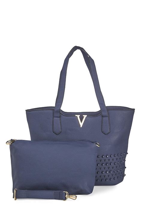 Buy Vero Couture Blue Riveted Tote & Sling Combo at Amazon.in