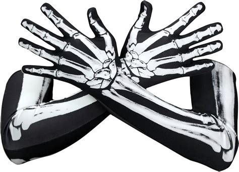 PRETYZOOM Halloween Long Skeleton Gloves Arm Full India | Ubuy