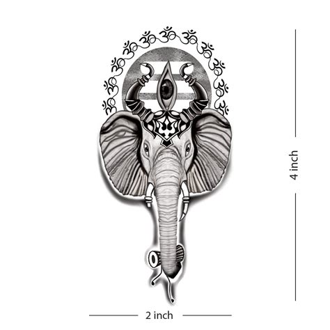 God Ganesh Ji And God Shiv Temporary Tattoo Waterproof For Boys and ...