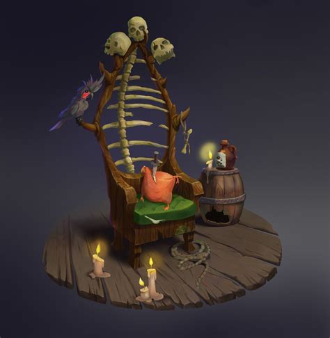 Pirate's Captain throne, Elizaveta Khazova | Pirate props, Art chair ...