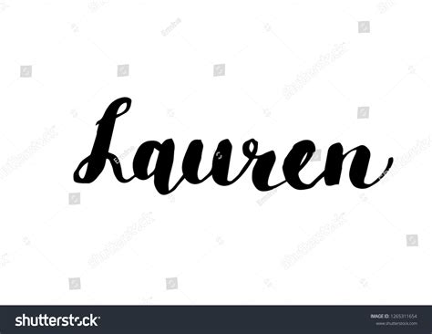 The Name Lauren In Glitter