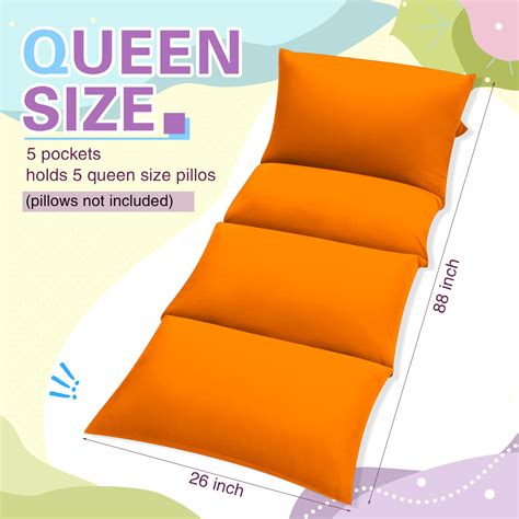 Mixweer 6 Pieces Pillow Bed Floor Lounger Cover Couch Recliners Casing ...
