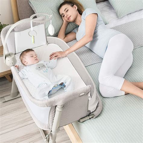 Buy BAYBEE Metal Cradella Cradle for Baby Cot, Bedside Crib with 9 ...