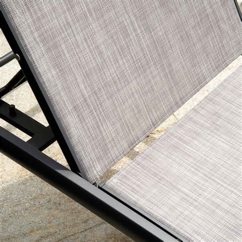 Outdoor Lounger in Aluminum with Different Finishes