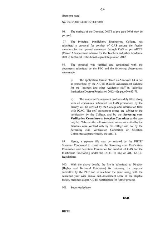 Cas- screening-cum evulation committee -25- (from pre page) No: 4975 ...