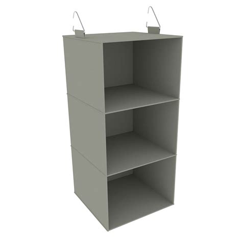 3-Shelf Hanging Closet Organizer Grey | Home Organization | At Home