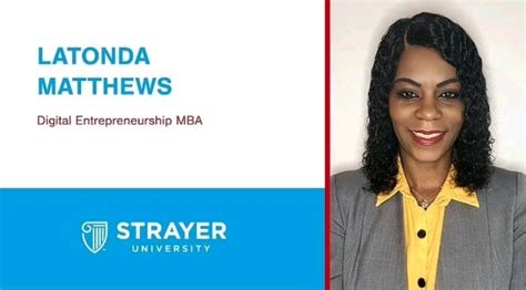 LaTonda Matthews on LinkedIn: #strayergrad