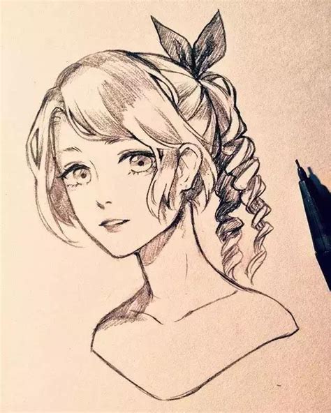 手绘铅笔人物插画,超级美吧!- 中国风