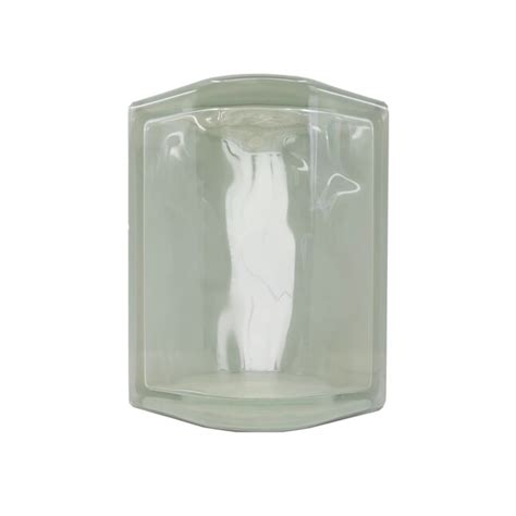 SEVES Nubio Corner Nubio Wave Corner Wave Glass Block (8-in H x 5-in W ...