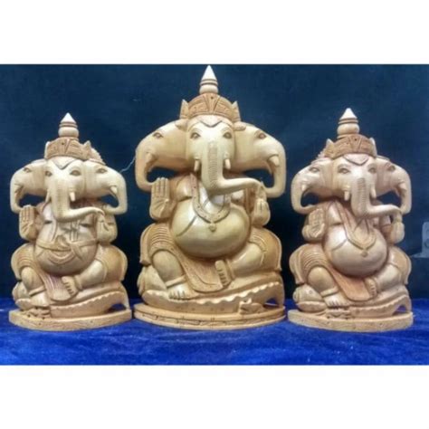 Wooden Ganesha Statue - Wooden Ganpati Statue Manufacturer from Jaipur