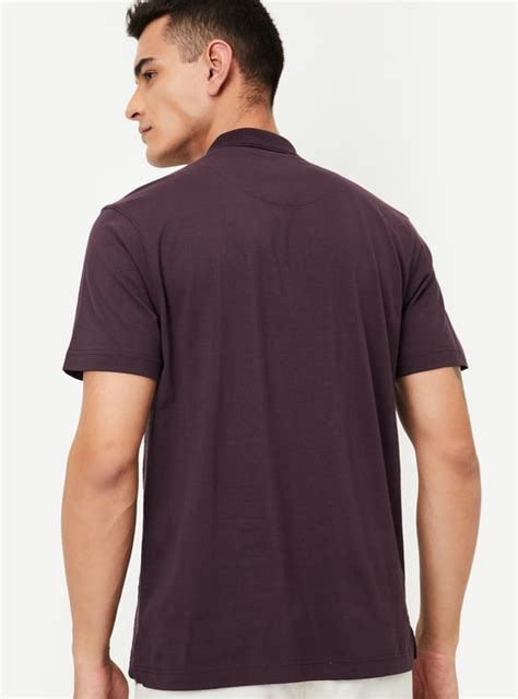 Buy Men Knit Zip Polo T-shirt Online at just Rs. 799.0 - 1000014320409 ...