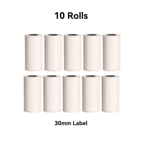 Mini Printer Label Paper Thermal Paper White Label Sticker Print Papers ...