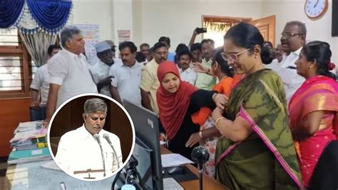 TN Mettupalayam MLA Rude Behaviour Towards Municipality Commissioner ...