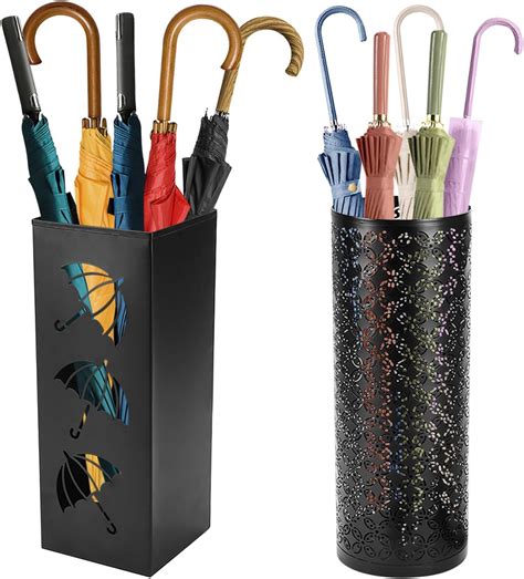 Amazon.com: 2 Pack Umbrella Rack Stand,Metal Umbrella Stand ...