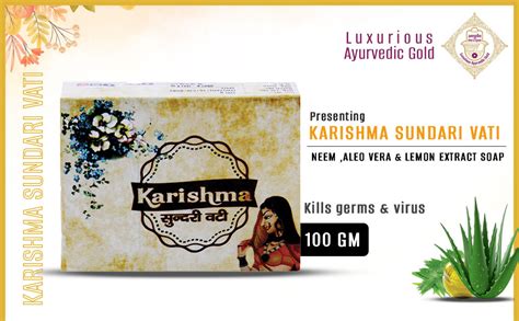 Buy Luxurious Ayurvedic Gold Karishma Sundari Vati Soap with Aleo Vera ...