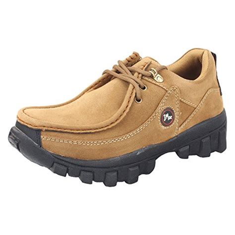Rock Nubuck Woodland Style Leather Trekking Shoes Size - 9 Tan: Buy ...