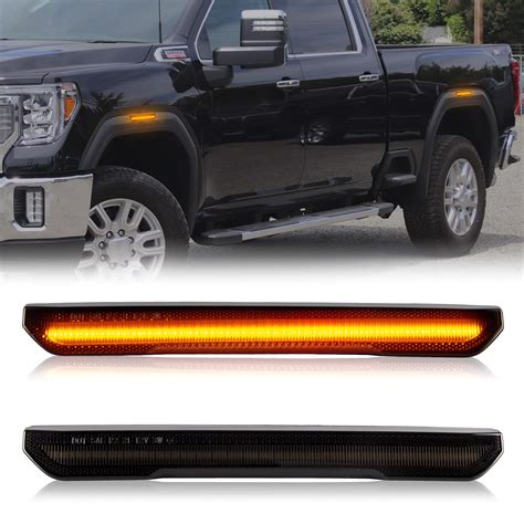Gempro LED Side Marker Lights Compatible with GMC Sierra 2500HD 3500HD 2020-2024 Pickup Truck ...