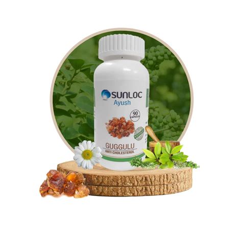Buy SUNLOC Ayush Ayurvedic Guggulu, Anti Cholesterol Capsule Health ...