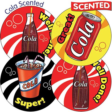 Buy 225 Scented Cola Well Done Super Great Motivational School Praise ...