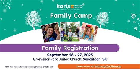 Karis Disability Services- Saskatchewan Fall Family Camp 2025 ...