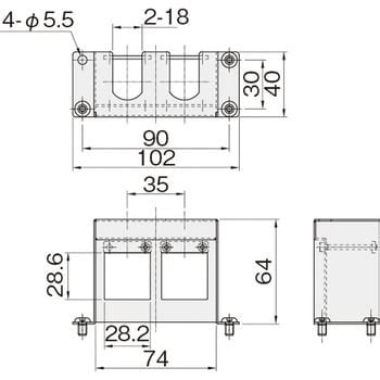 小型レギュレータブラケット ボックスタイプ2(SMC ARM10用) 岩田製作所 空圧補器関連商品 【通販モノタロウ】
