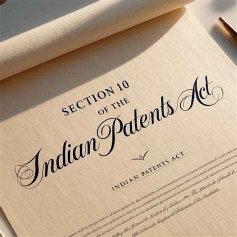 Section 10 of The Indian Patents Act: Contents of Specifications